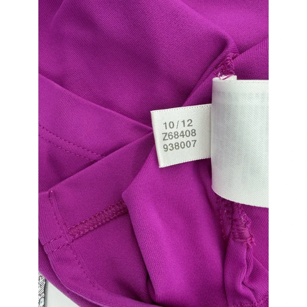 Adidas Adizero Golf Purple Polo Performance Short Sleeve Logo Country Club Men L